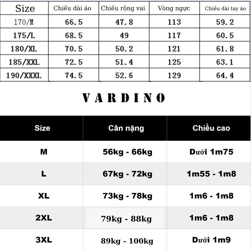 Áo khoác nam trung niên VARDINO cho bố 3 lớp vải nhẹ cao cấp có 2 túi trong, dáng suông và séc chống kẹt AK05,AK06,AK07