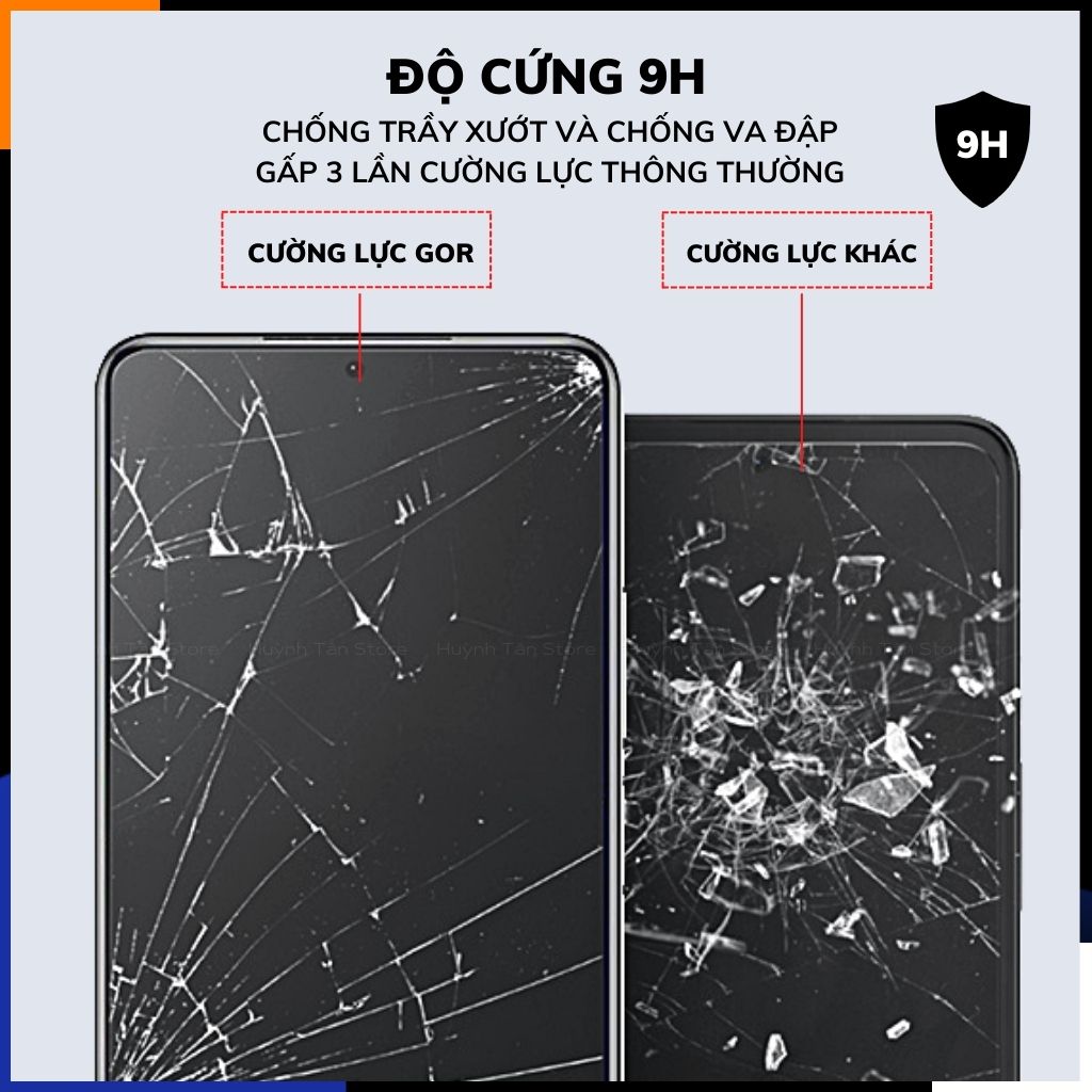 Cường lực GOR tab s9 plus s9 ultra trong suốt KHÔNG FULL MÀN chống bám vân tay huỳnh tân store