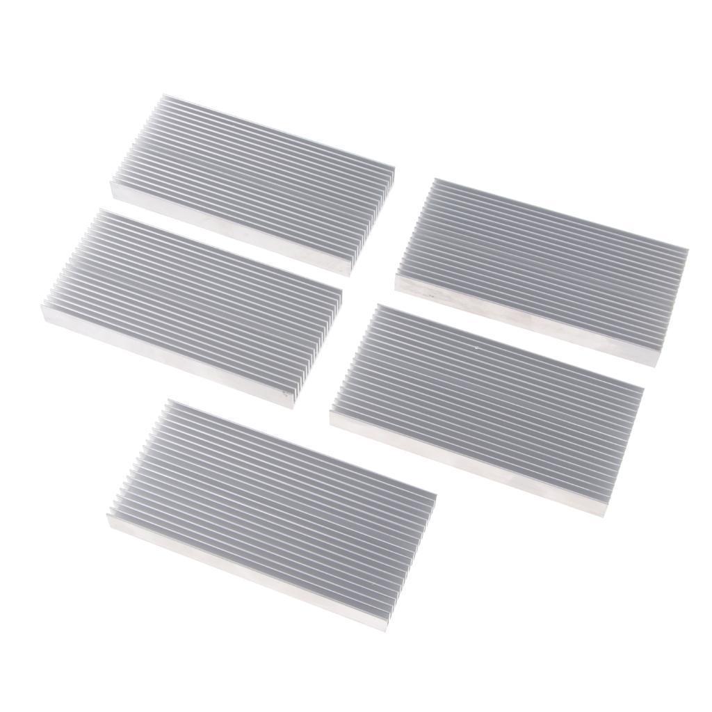 5 Pack Aluminum Heat Sink Cooling Fin for CPU LED Light Amp