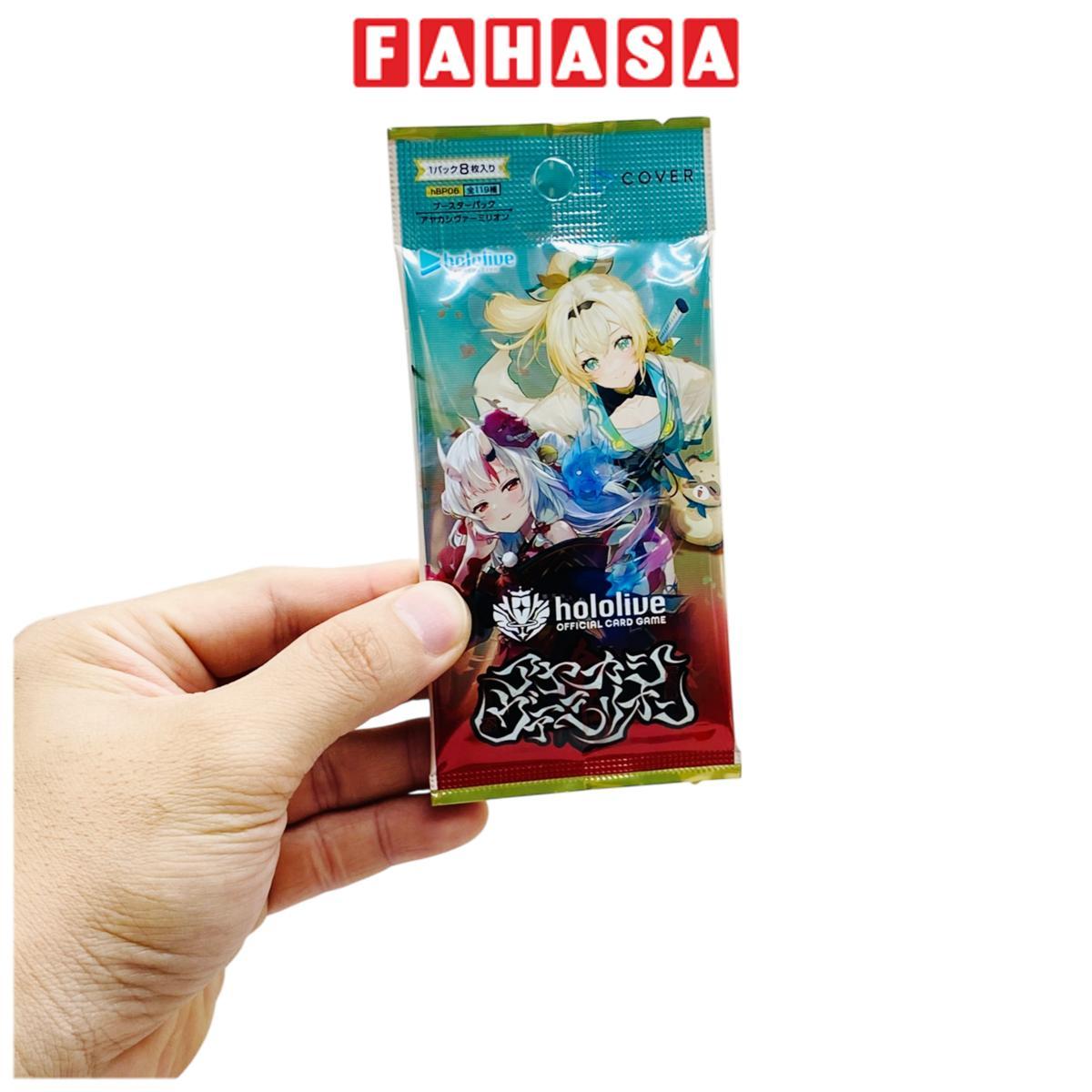 Bộ Thẻ Sưu Tập Nhân Vật Hololive Booster Vol.06 - Ayakashi Vermillion - Hololive hBP06 (8 Cards Ngẫu Nhiên/Túi)