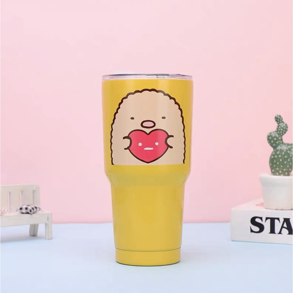 Ly Giữ Nhiệt  900ml Chống Tràn Tiện Lợi Tặng Kèm Bộ Phụ Kiện 2 Ống Hút Tái Sử Dụng Cọ Rửa Và Túi Đựng Hàng Chính Hãng