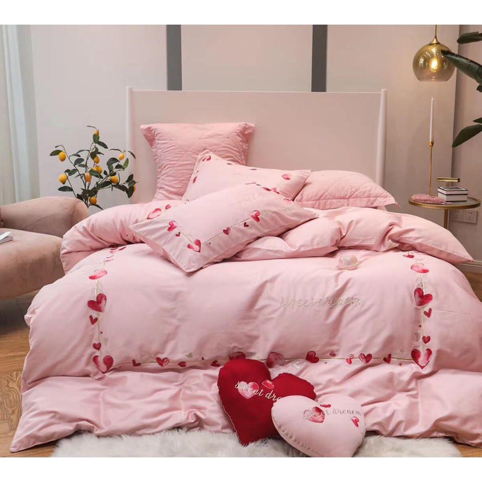 Bộ chăn ga gối SWEET DREAM lụa