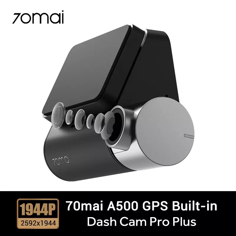 Camera hành trình 70mai Dash Cam Pro Plus , 70mai A500 Quốc tế , Tích hợp sẵn GPS , Cam hành trình xiaomi -Hàng Nhập Khẩu