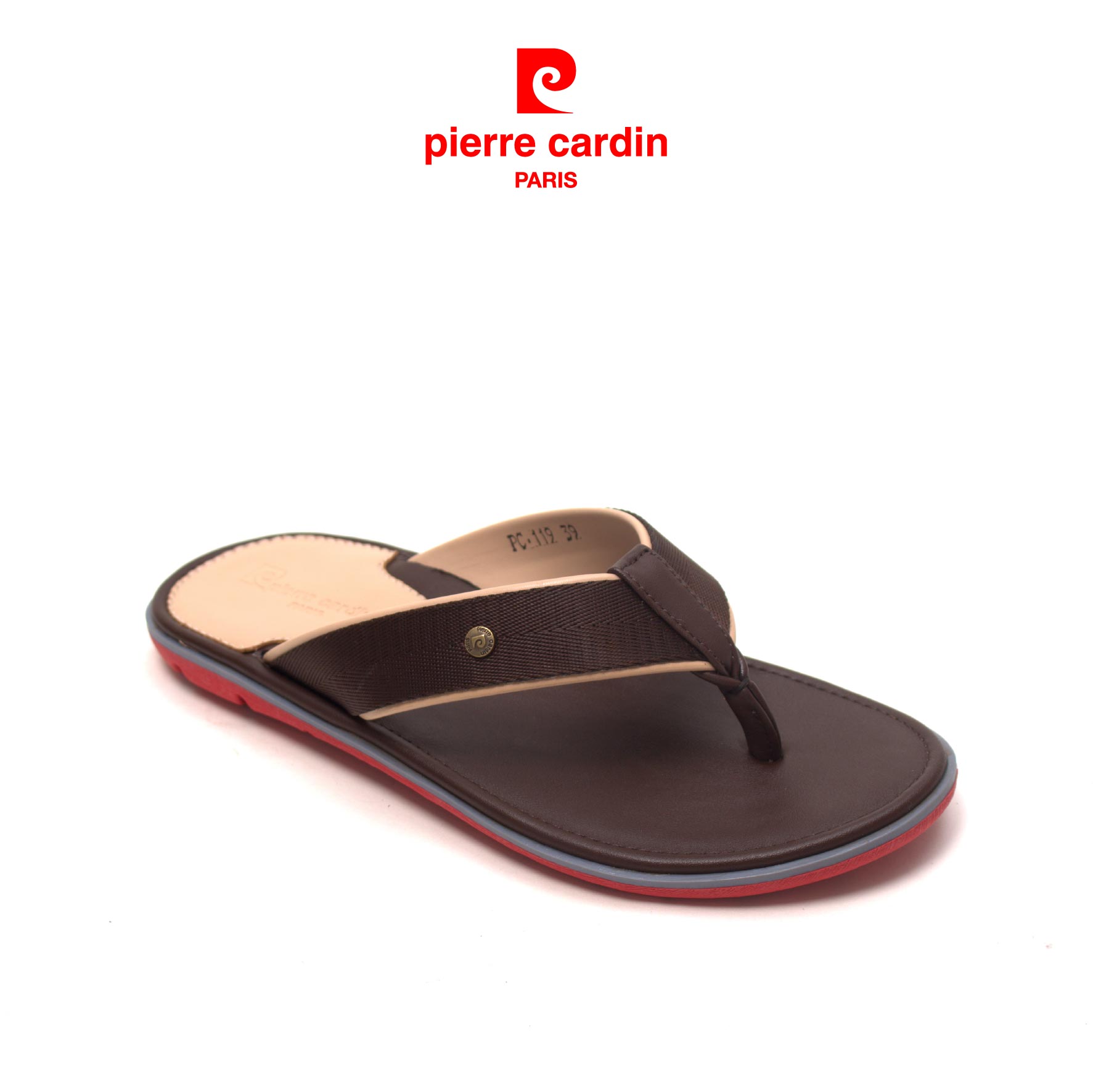 Dép nam cao cấp Pierre Cardin PCMFWSD119BRW màu nâu