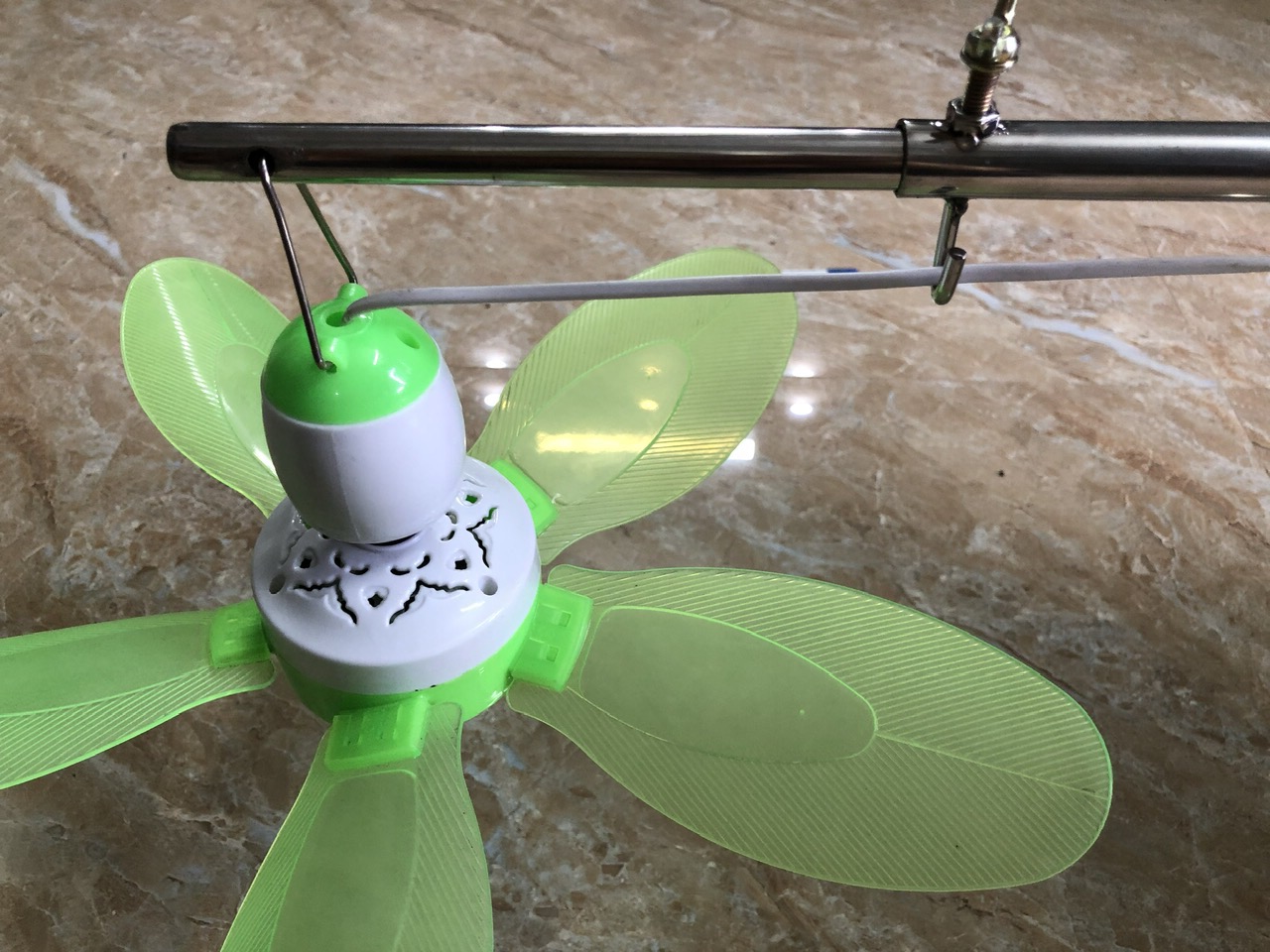 Thanh treo quạt trần mini. Trục quay dạng rút ( Lắp đặt cho mọi vị trí. BH12 THÁNG )