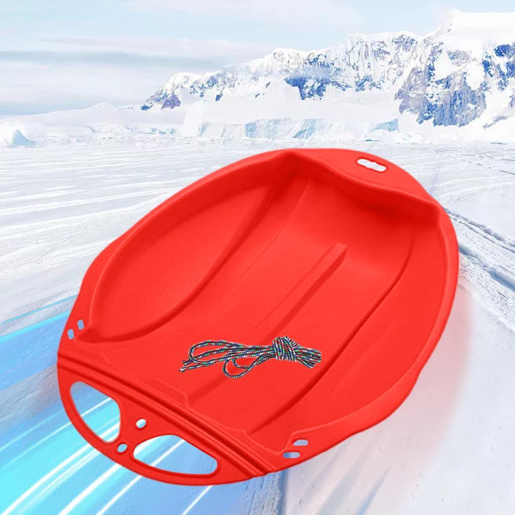 2x Heavy Duty Snow Sled - Winter Snow Sledge Toboggan Winter Toy for Kids And Adults