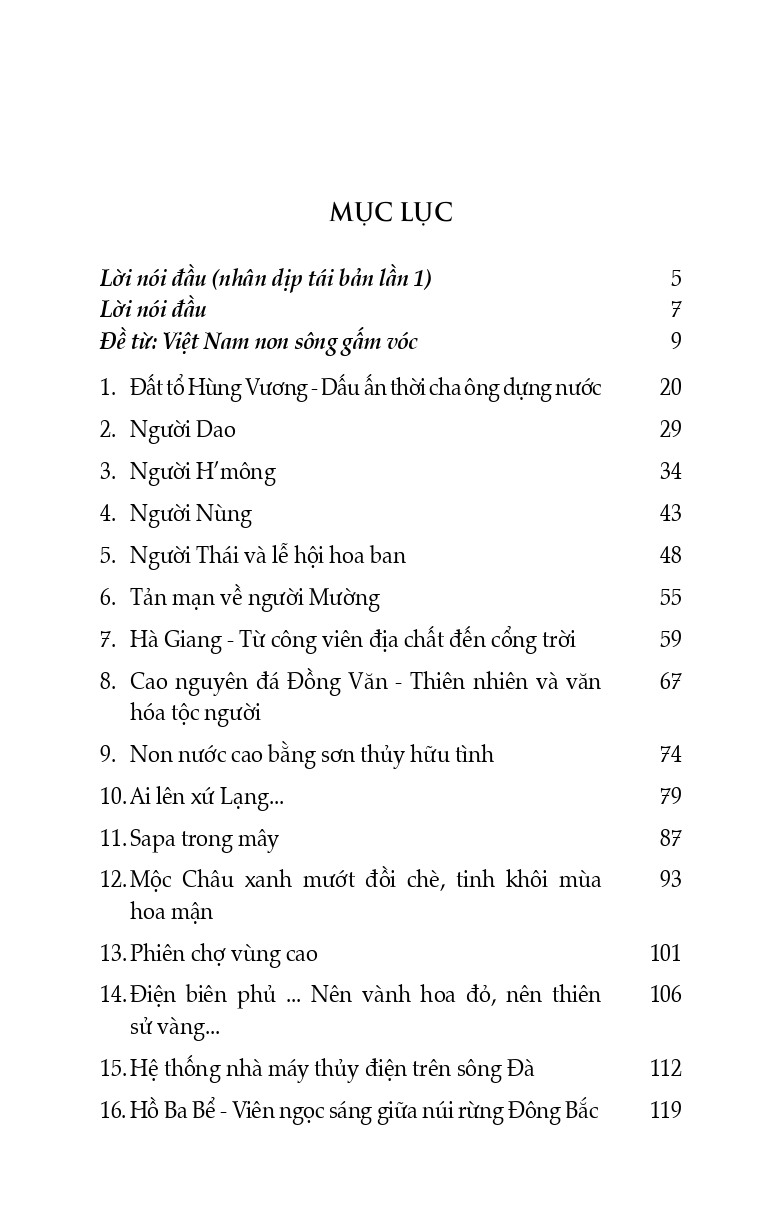 Cẩm nang du lịch: Việt Nam Non Sông Gấm Vóc - Miền Bắc (Tái bản có sửa chữa, bổ sung)