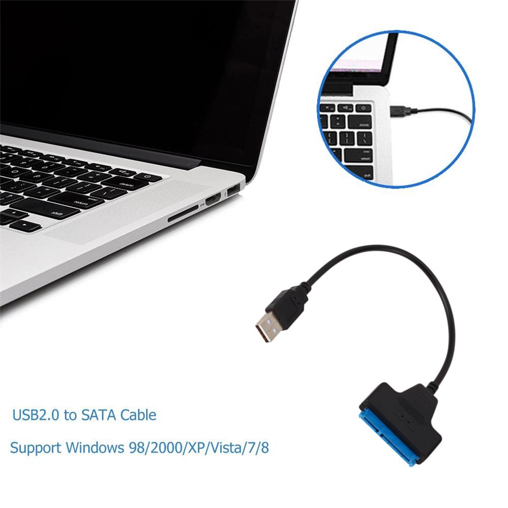 USB 2.0 3.0 SATA 3 Cable Sata To USB 2.0 Adapter Up To 6 Gbps Support 2.5 Inch External HDD SSD Hard Drive 22 Pin Sata III Cable
