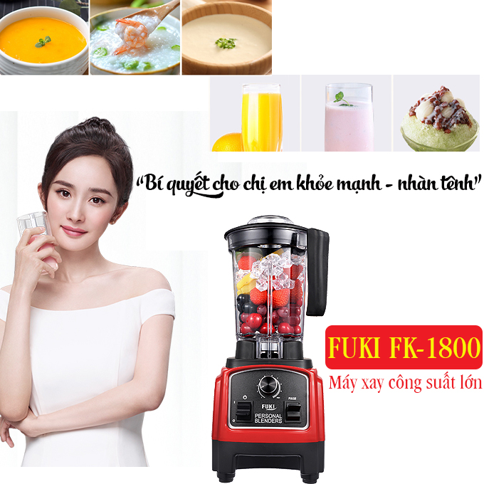 Máy xay sinh tố công nghiệp Fuki FK-1800 (1800W) – Hàng chính hãng