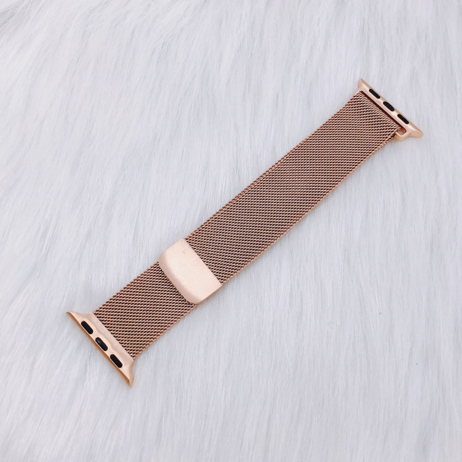 Dây Đeo thay thế Apple Watch-Milanese Loop - VÀNG HỒNG NHẠT