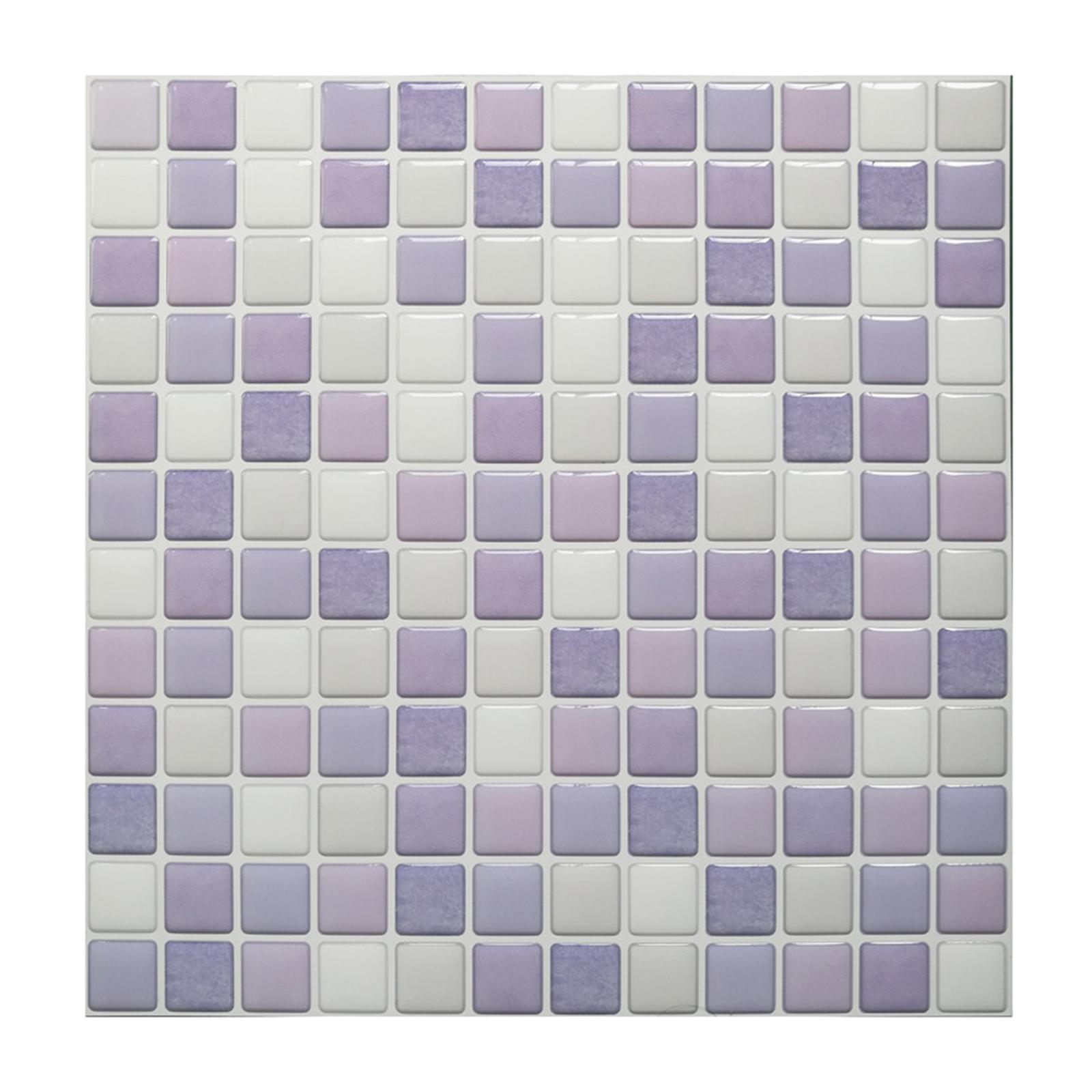 Wall Tile Sticker Waterproof Wallpaper for Home Bathroom Kitchen Decor