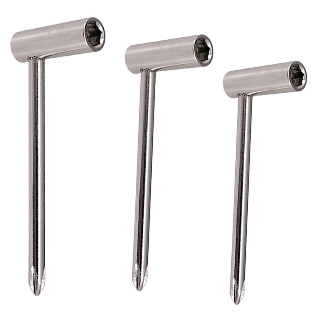 3 CHIẾC Tay Cầm Dài Đàn Guitar Giàn Cần Điều Chỉnh Cờ Lê Cờ Lê/7/8/6.35mm-Bạc