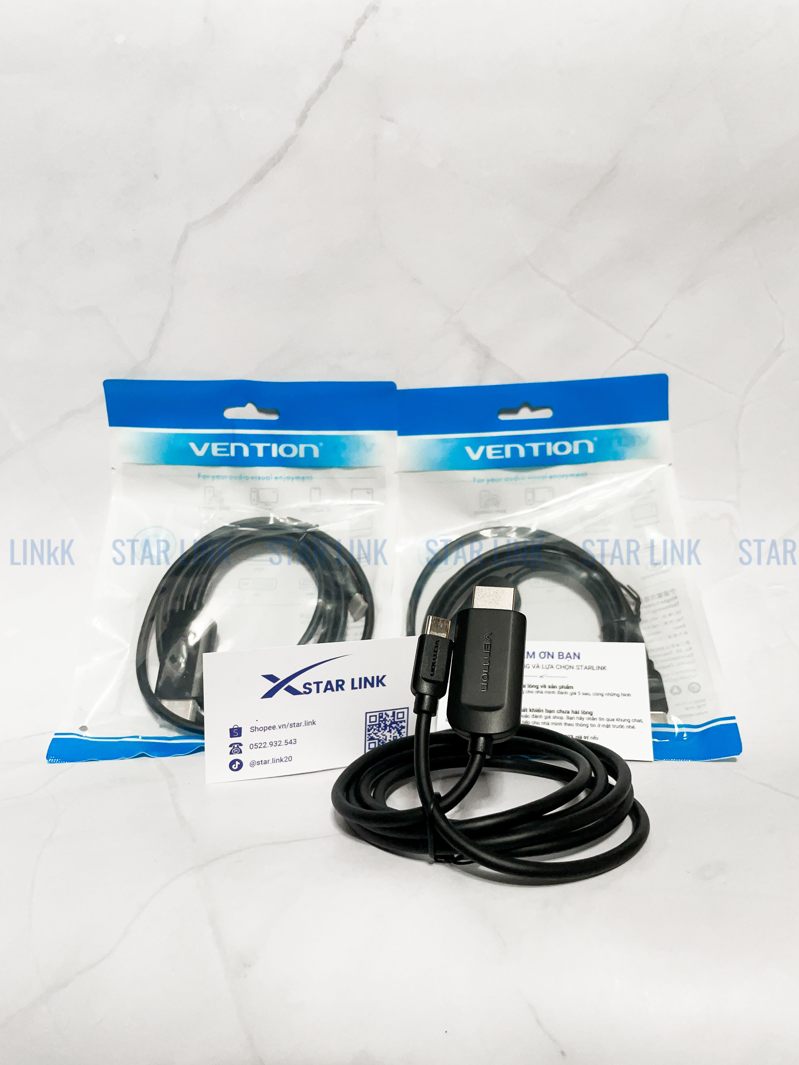 Cáp Type-C to HDMI cho MacBook, Điện Thoại, Laptop chất lượng 4K 2K 1,5m Vention CGUBG - Hàng chính hãng