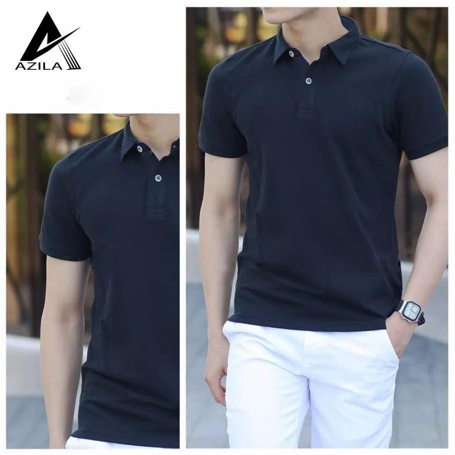 Áo Polo Nam Tay Ngắn, Cổ Bẻ Basic Màu Trơn Cao Cấp, Chất liệu Cotton Cá Sấu Cao Cấp