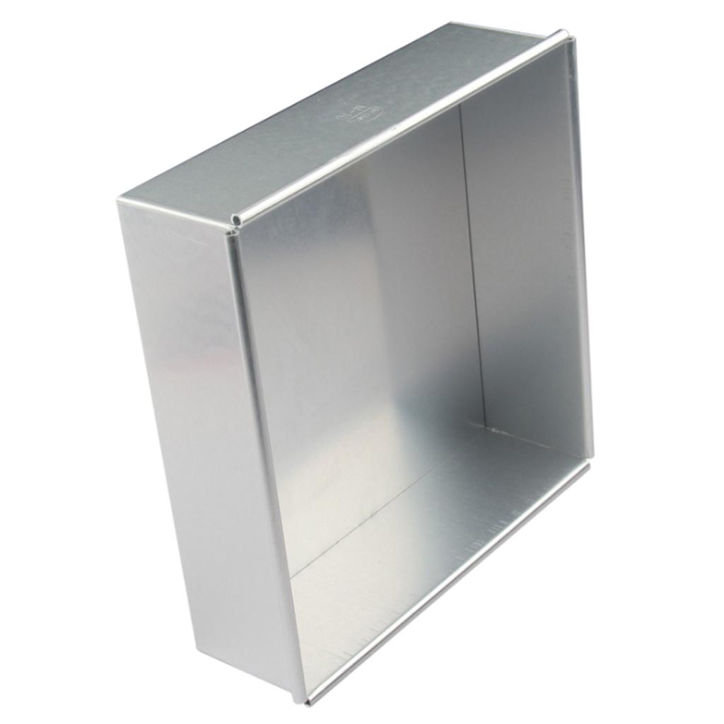2Pcs Aluminium Alloy Cake Mold Removable Bottom Bread Toast Cake Pan Molds