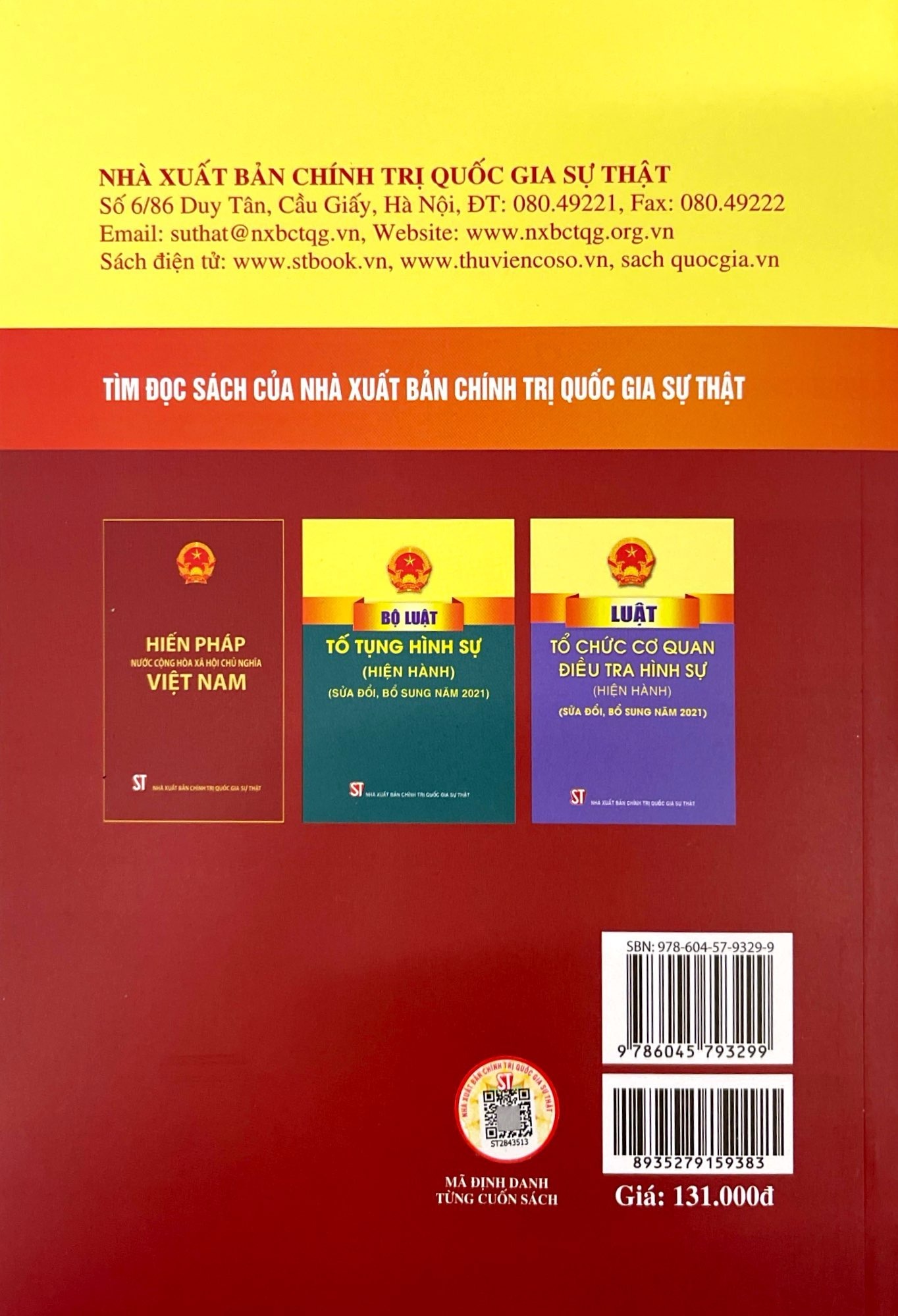 Bộ Luật Hình Sự (Hiện hành) (Bộ Luật Năm 2015, Sửa Đổi, Bổ Sung Năm 2017)