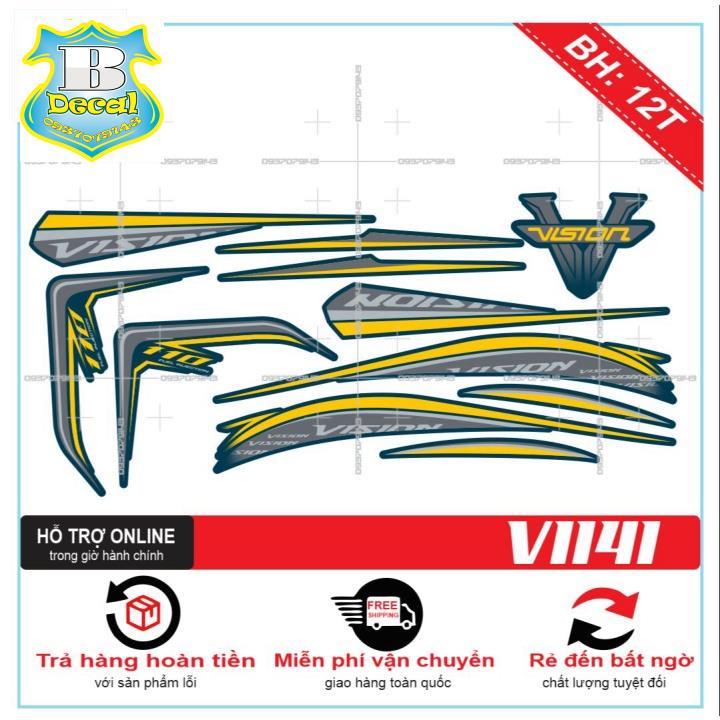 Tem rời dành cho VISION 2016 CHẾ DÁN XE XANH