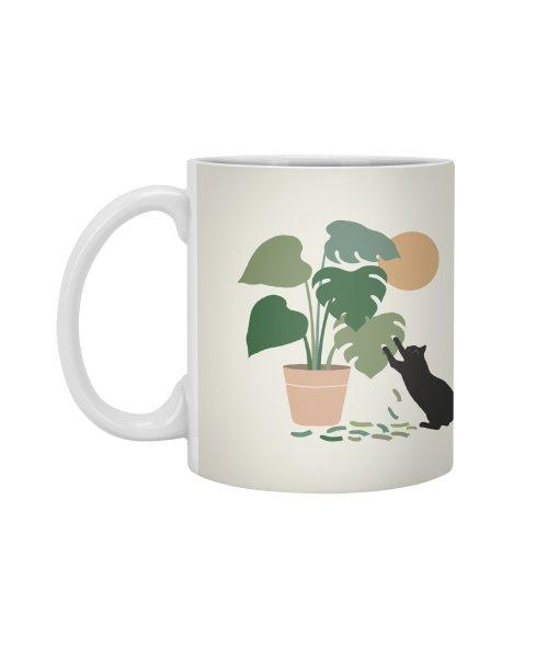Ly Cốc Sứ Cao Cấp hình Cat and Plant 13: The Making of Monstera