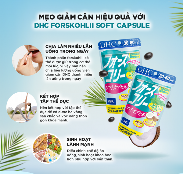 THỰC PHẨM BẢO VỆ SỨC KHỎE DHC FORSKOHLII SOFT CAPSULE 15 ngày ( HÀNG CHÍNH HÃNG, CÓ TEM PHỤ )