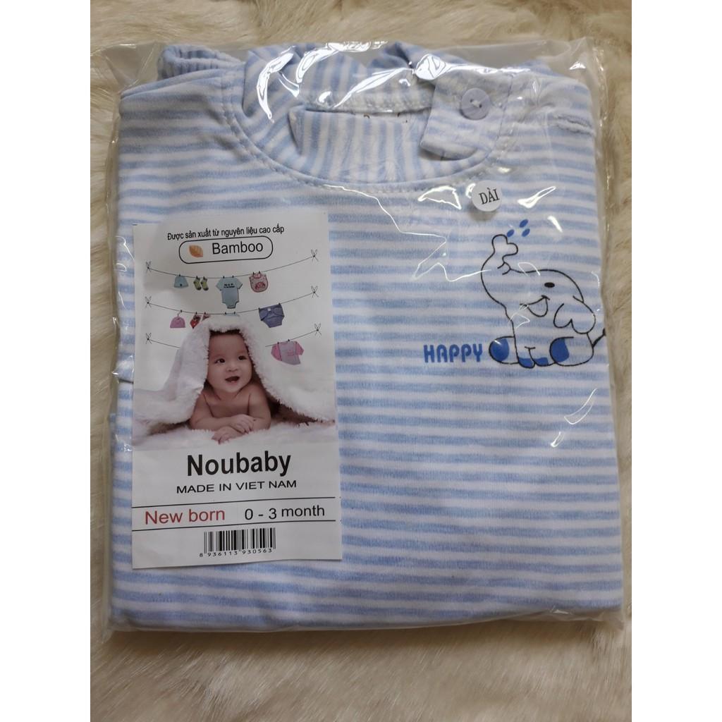 Bộ quần áo dài tay CÀI GIỮA chất cotton cho bé