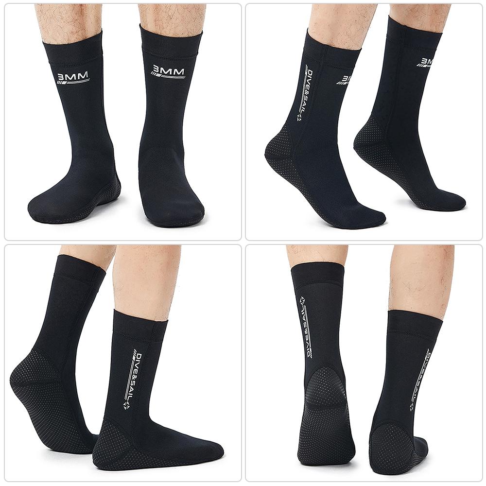 Vớ Thể Thao Unisex Chống Thấm Chống Trơn Trượt Thoáng Khí Khô Nhanh Dive&Sail Dày 3Mm