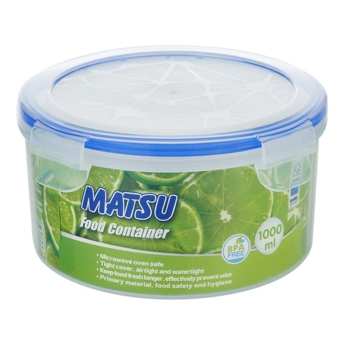 Hộp đựng thực phẩm tròn nhựa Duy Tân Matsu 1000ml - 03437 - Hàng chính hãng