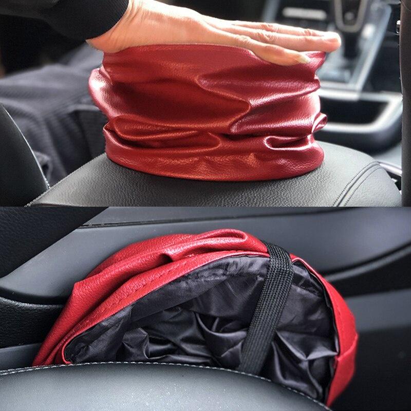 Da xe hơi Thùng rác Có thể chống bụi Hộp đựng rác Giá đỡ rác