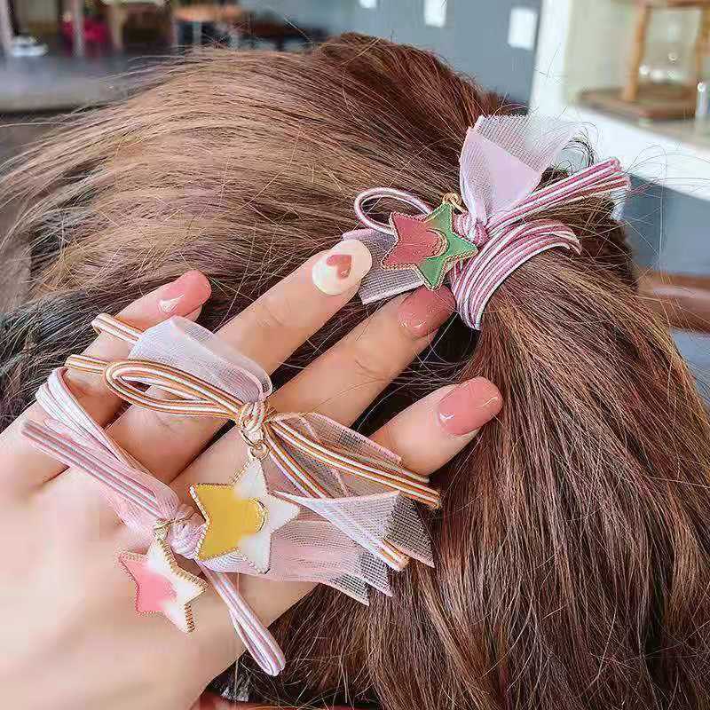 Combo 3 dây cột tóc Hàn Quốc đính ngôi sao