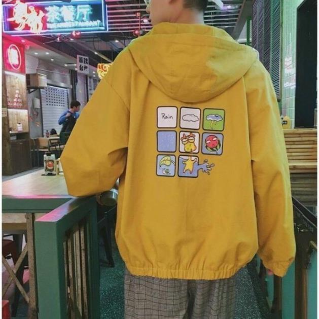 Hình ảnh Áo khoác dù Chống Nắng dành cho nam nữ có mũ, jacket form rộng có 3 màu unisex ulzzang