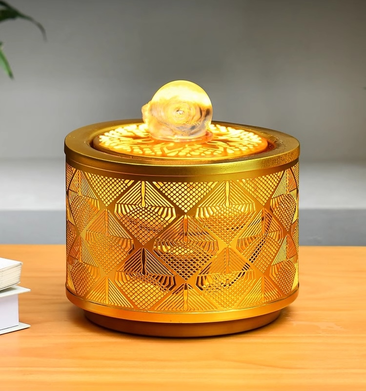 Thác Nước Phong Thủy Kim Hoàng Sắc Ngọc Decord Trang Trí_ Hàng chính hãng