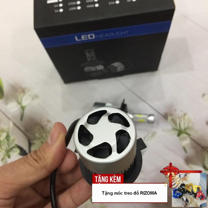 Đèn Pha Led C6 3 tim chân H4 cho xe máy A214-TK07 - Tặng kèm móc treo đồ tiện lợi