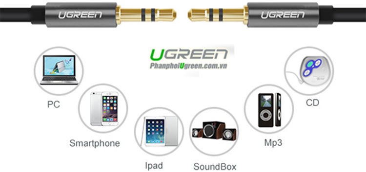 Cáp AV Ugreen 3.5mm 10733 - Hàng Chính Hãng
