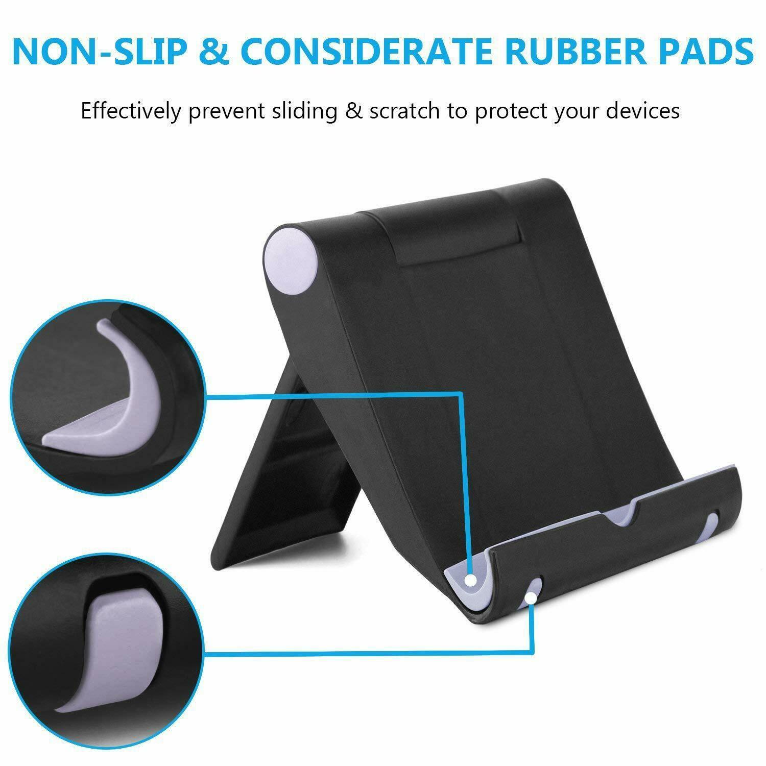 Folding Phone Tablet Holder Desktop Multifunctional Adjustable Mobile Phone Stand