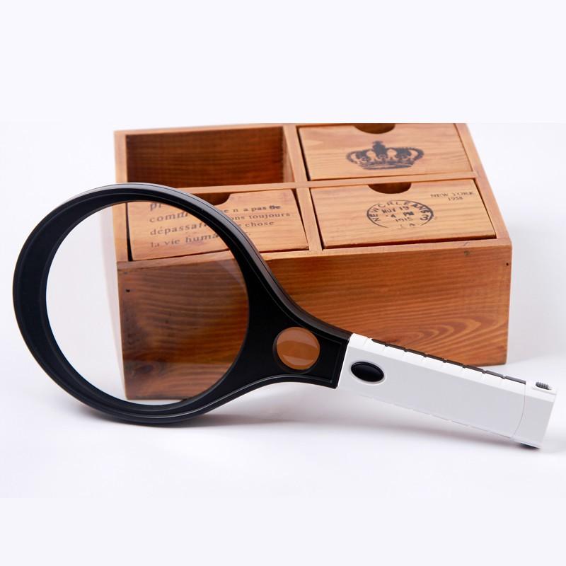 Kính lúp cầm tay ️️ Kính lúp 138mm có đèn MG80138B chuyên dụng đọc sách, đọc báo