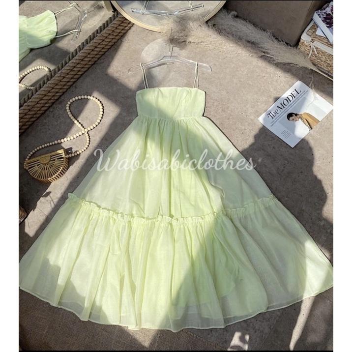 Đầm hai dây tùng xoè Wabisabi N3004