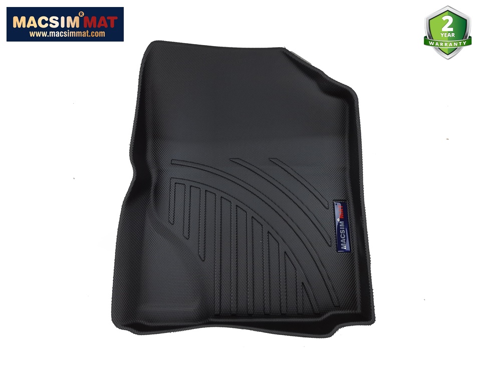 Thảm lót sàn xe ô tô Toyota Vios 2014 - nay  Nhãn hiệu Macsim chất liệu nhựa TPV cao cấp màu be, màu đen (FDW-174) - 2 hàng ghế