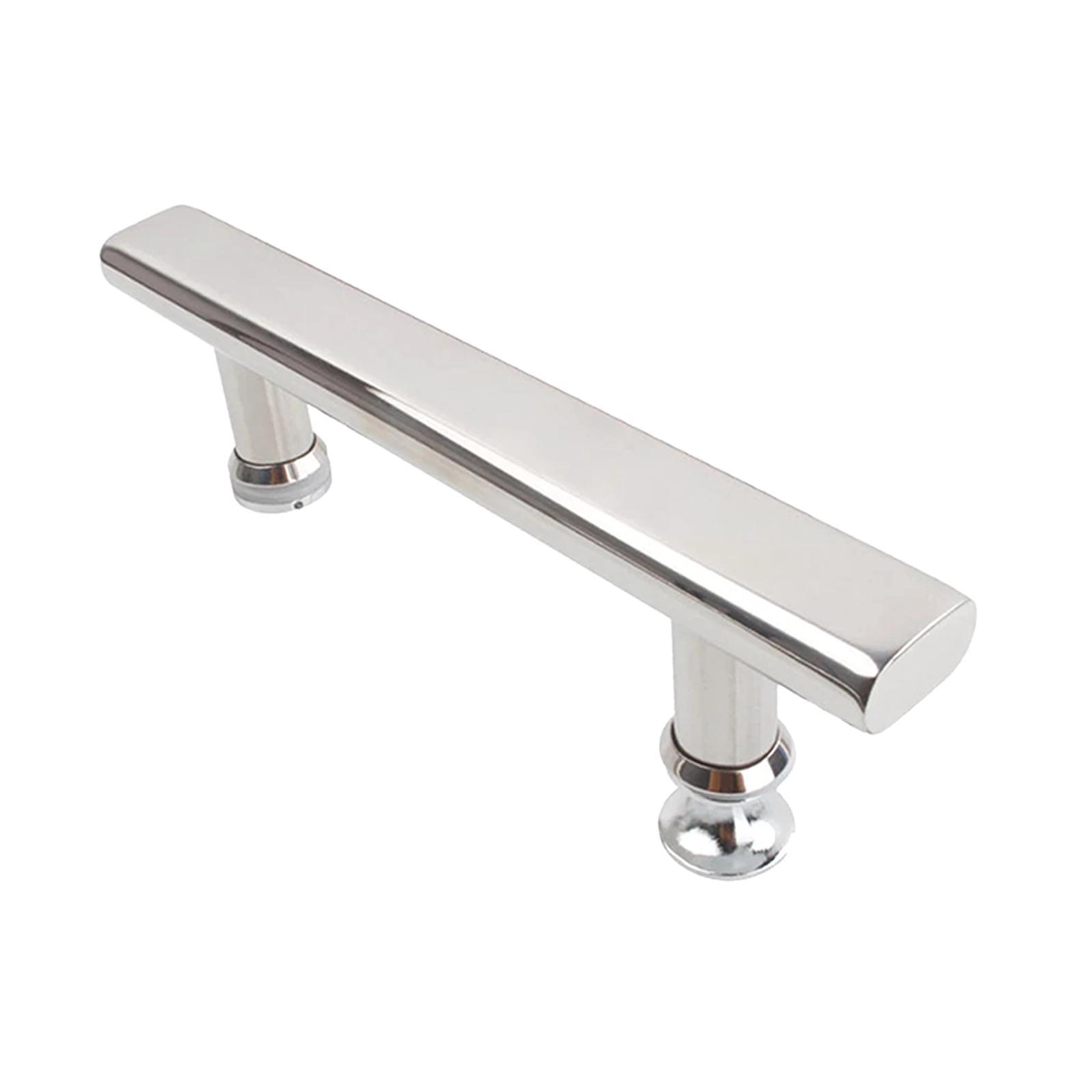 Stainless Steel Push Pull Door Handle Glass Door Hardware Drawer Fixing
