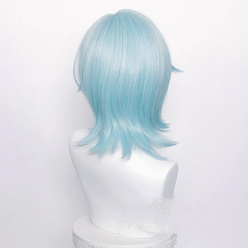 Wig/Tóc giả cosplay Eula - Genshin Impact màu xanh da trời