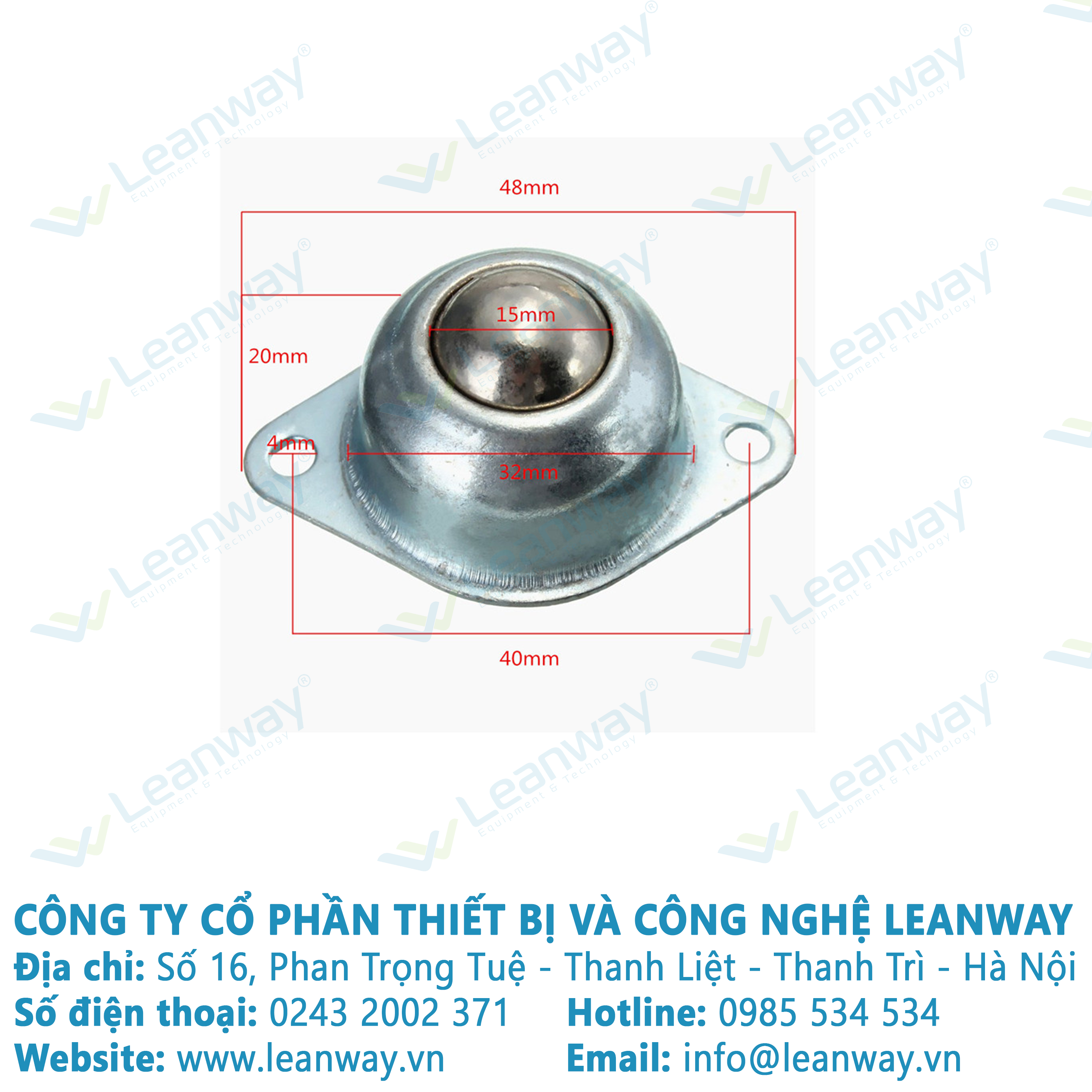 Con lăn bi cầu 30*50*70