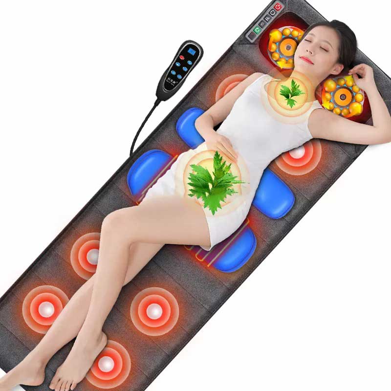 Đệm massage da PU hồng ngoại Leerkang LEK918F hỗ trợ túi khí, rung tần số cao, xoa bóp gối có thể tháo rời, hàng chính hãng