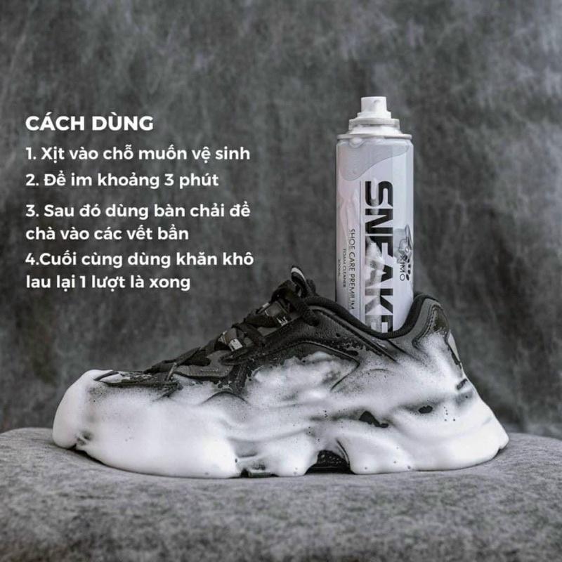 Chai xịt bọt vệ sinh giày dép siêu tốc SNEAKER 300ML