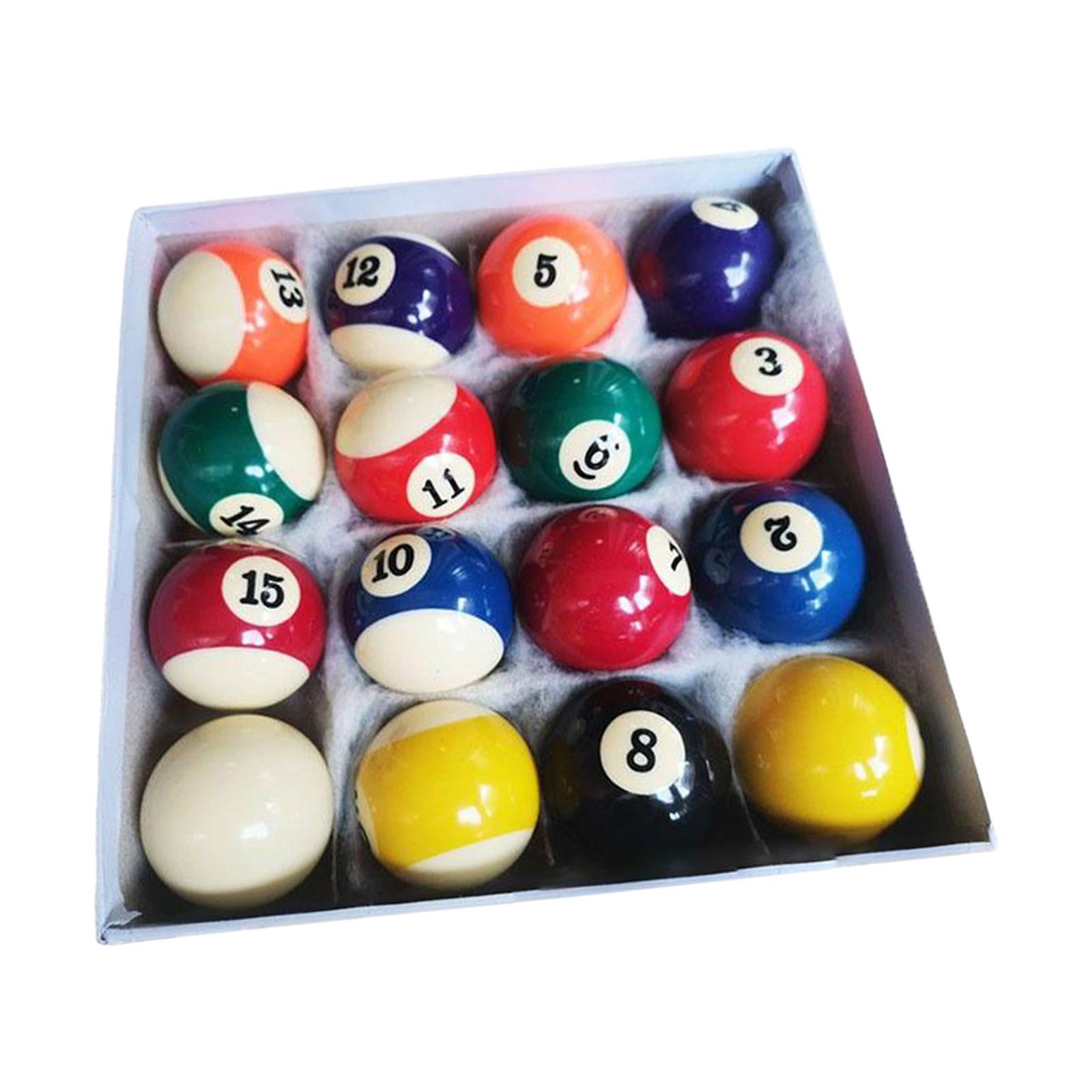 16Pcs Billiard Balls Pool Balls American Style Resin Billiard Balls for Bars