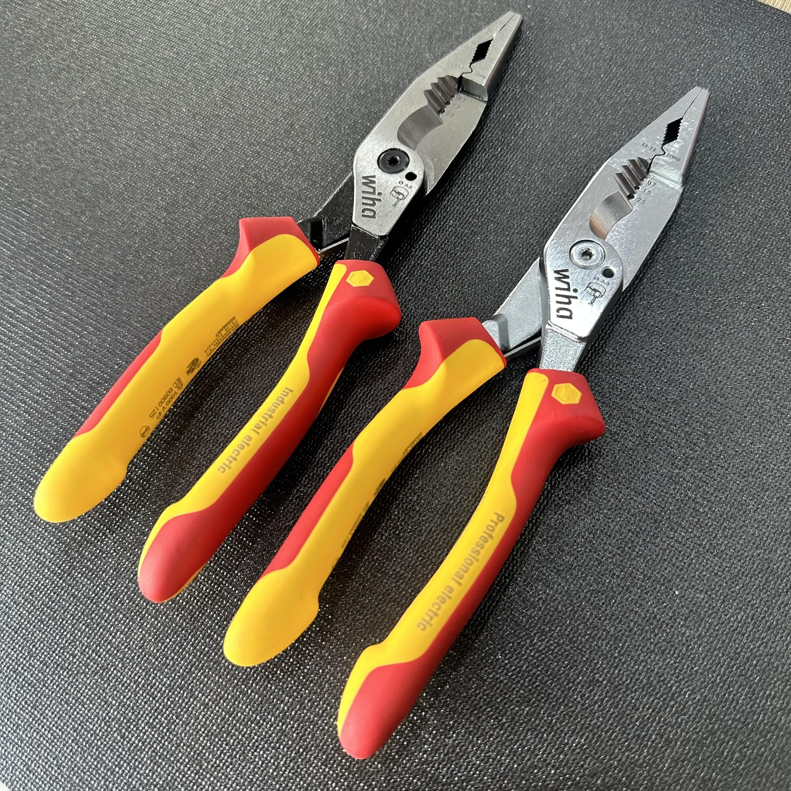 Bộ 2 Kìm Đa năng 8 trong 1 Wiha cách điện 1000V chuyên nghiệp 45490 &amp; 45489