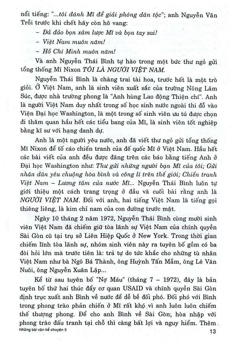 Những Bài Văn Kể Chuyện Lớp 5