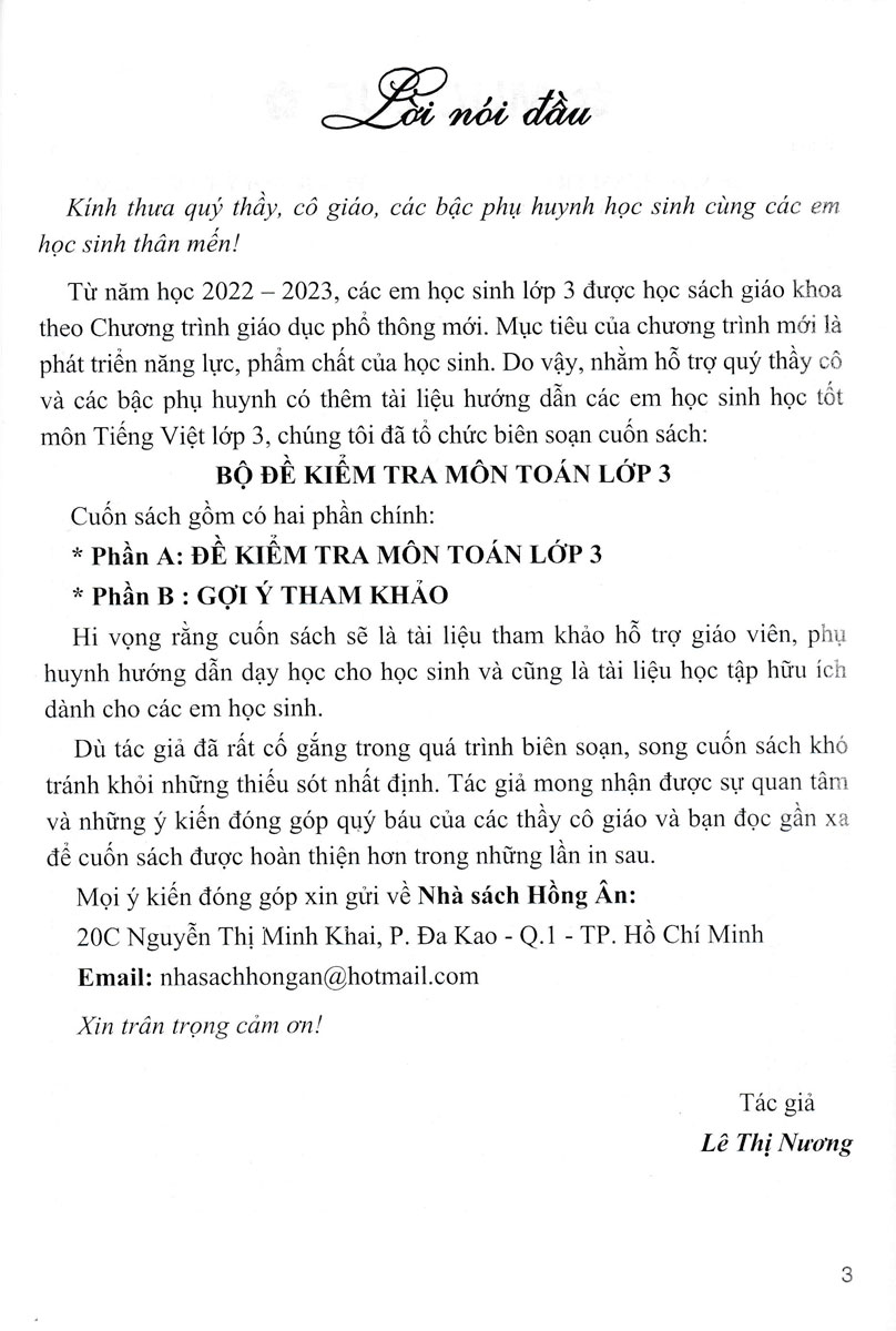 Sách tham khảo_Bộ Đề Kiểm Tra Môn Toán Lớp 3 (Dùng Kèm SGK Kết Nối)_HA