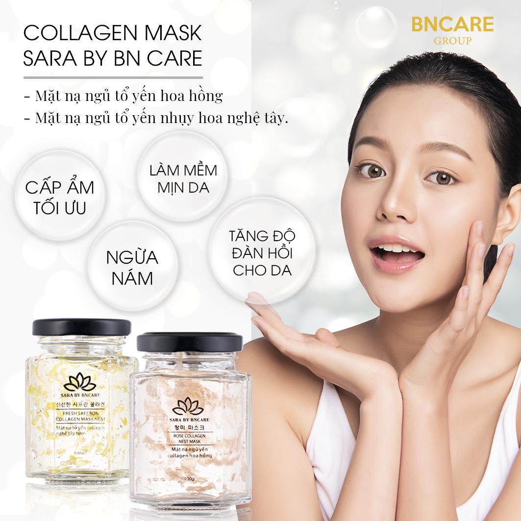 Mặt Nạ Ngủ - Mặt Nạ Tổ Yến Tươi Collagen Tinh Chất Nghệ Tây Tươi