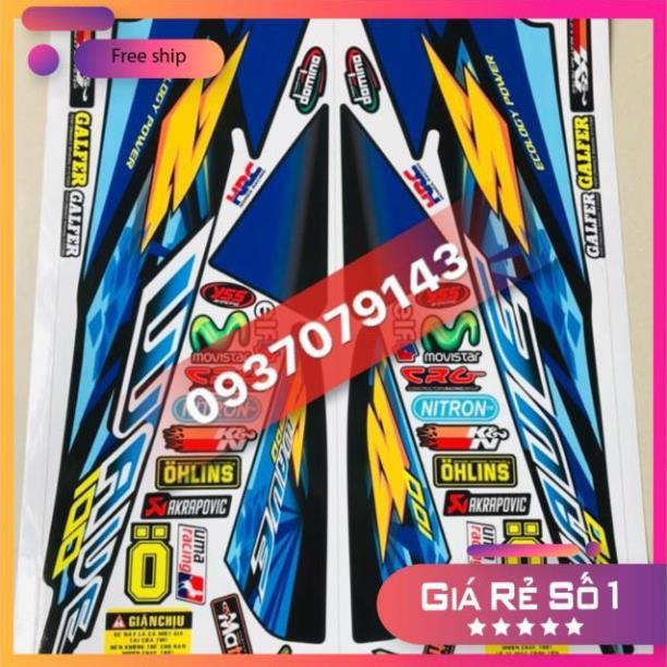 Tem rời wave đời đầu chữ S dán xe đen 3 lớp ko bay màu bảo hành màu sắc vĩnh viễn