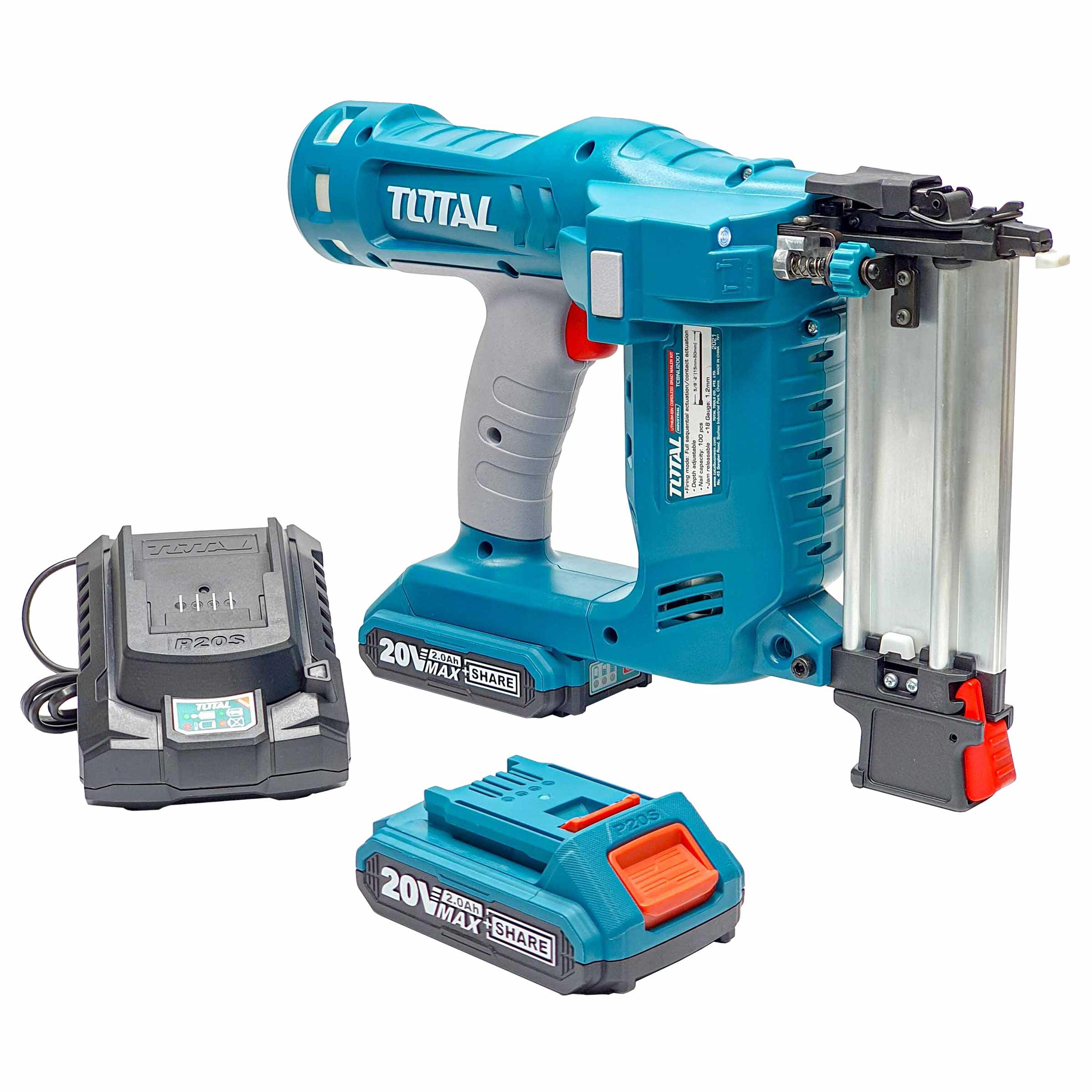 MÁY BẮN ĐINH DÙNG PIN 20V TOTAL TCBNLI2001 - HÀNG CHÍNH HÃNG