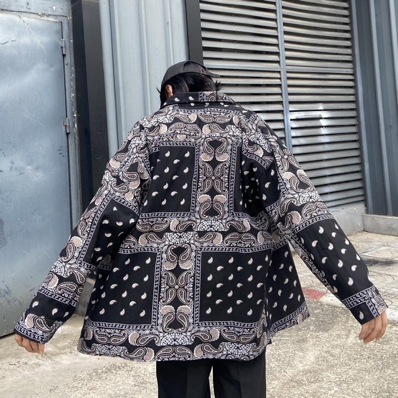 Áo khoác hoạ tiết hoa điều // M4 Outfit