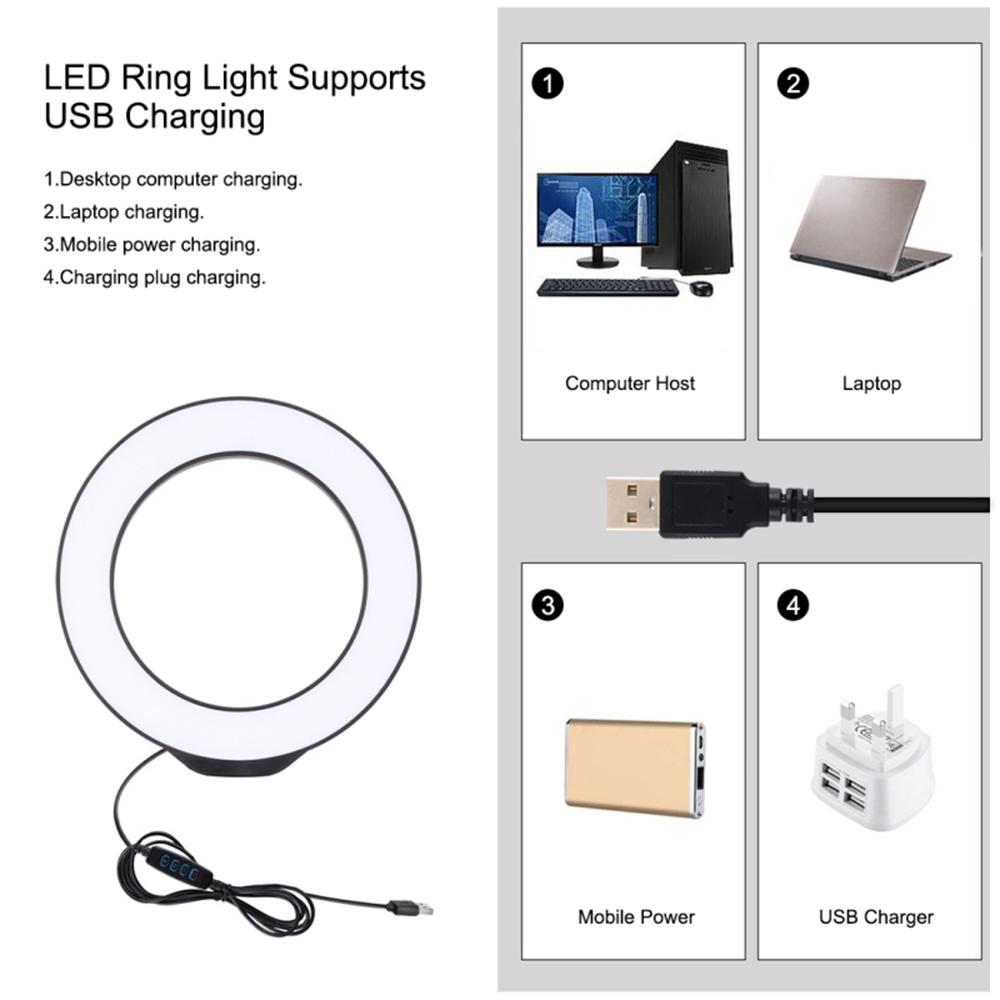 Đèn livestream PULUZ 6.2 inch 72 LED, 3 chế độ màu, cổng USB